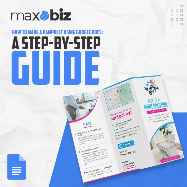 how to make a pamphlet using Google Docs
