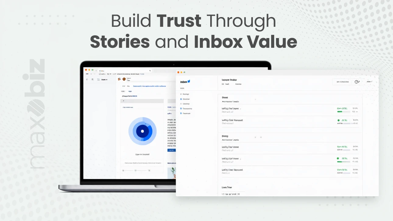 Email marketing services by Maxobiz – build trust through stories and deliver value straight to customer inboxes.